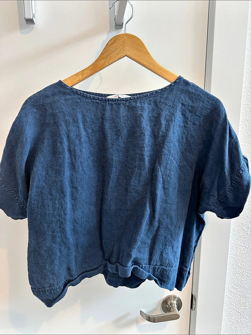Linenfox Mona Top Blue Size XS